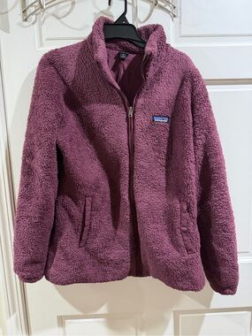 Patagonia Women's Plum Teddy Fleece Full-Zip Jacket Size XL